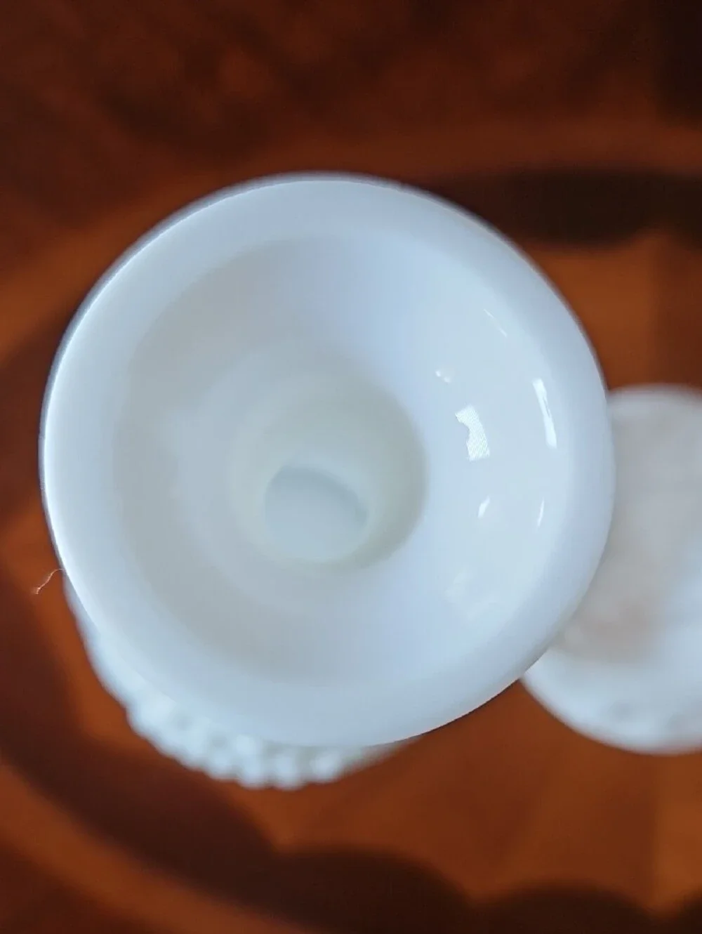VTG Milk Glass Bud Vase Lot 3, Randall Ring of Fire, Hocking, Imperial Glass MCM